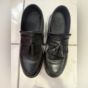 Dr. Martens Black Tassel Kiltie Adrian Loafers